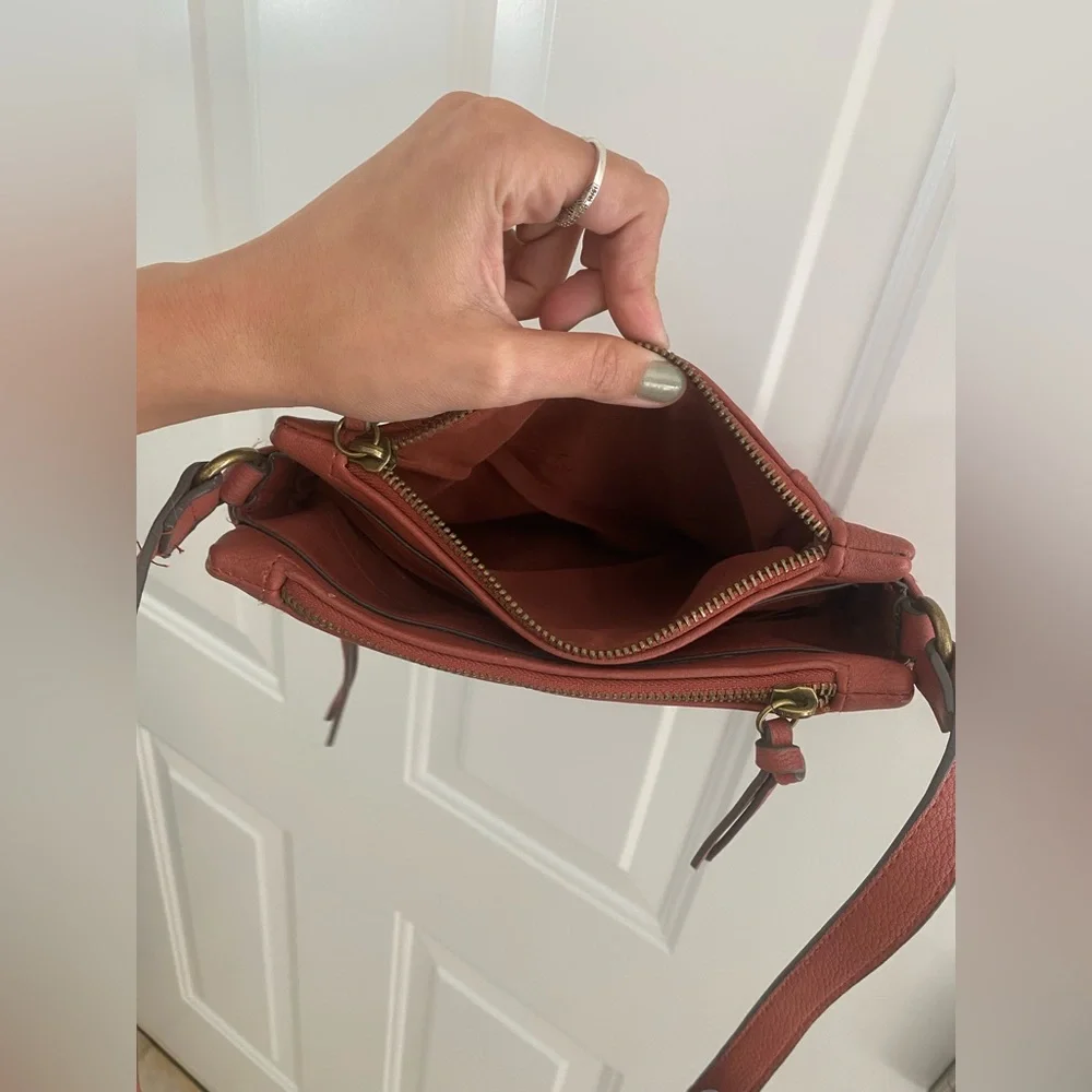 Sonoma Crossbody Purse Rust Red/Brown NWOT - Picture 10 of 16